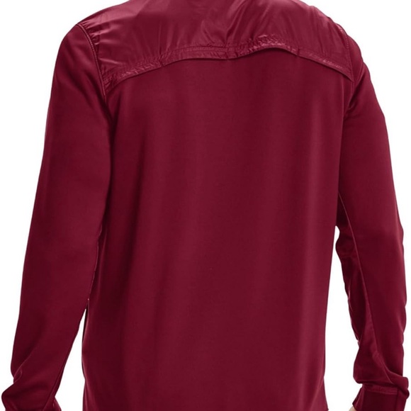 Under Armour Command Mens Warm-up Full Zip M Cardinal/ White NWT 290 - Picture 4 of 6